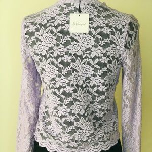 Light Purple Lace Blouse